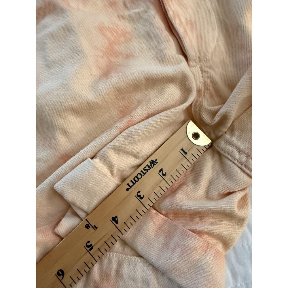 AMO Romper Women's XL Sherbert Tie Dye Denim Long Sleeve Utility Coverall - Picture 8 of 10